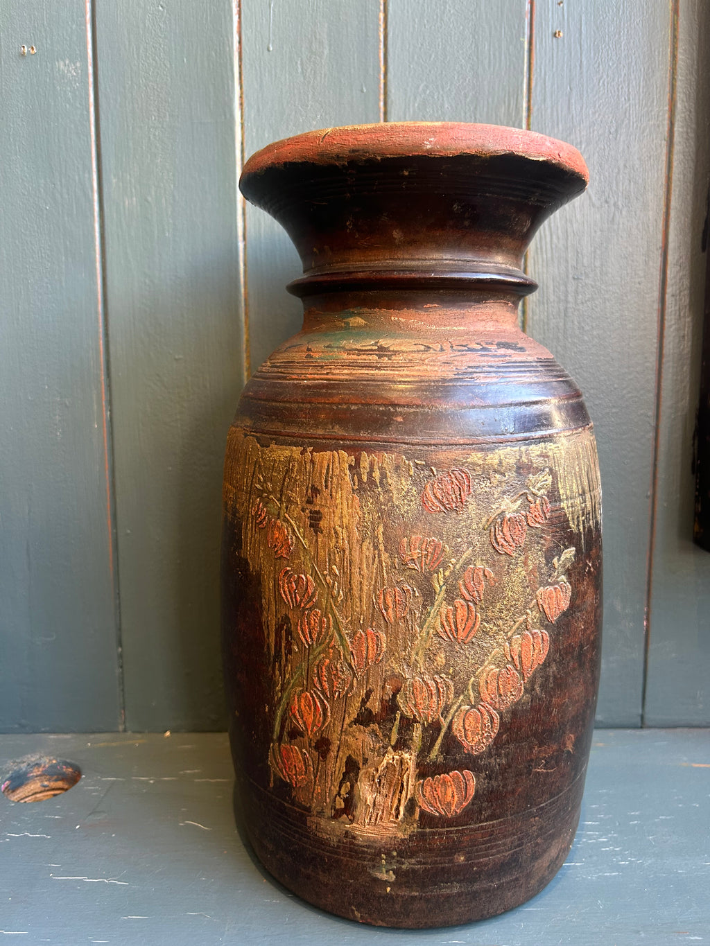Mango Wood Vessel Latern