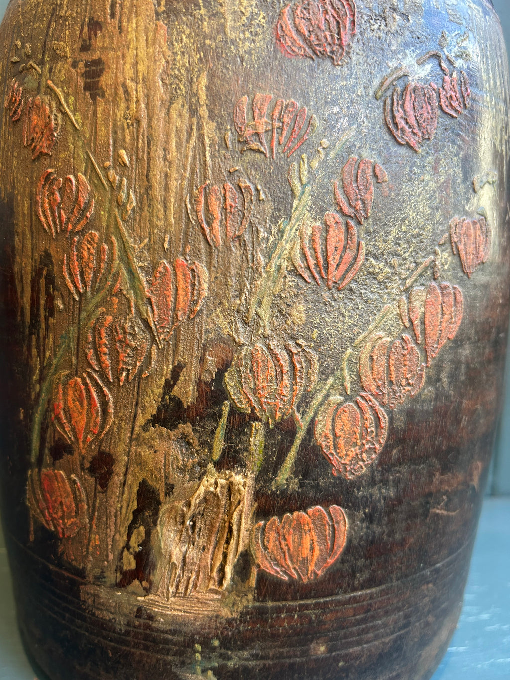 Mango Wood Vessel Latern