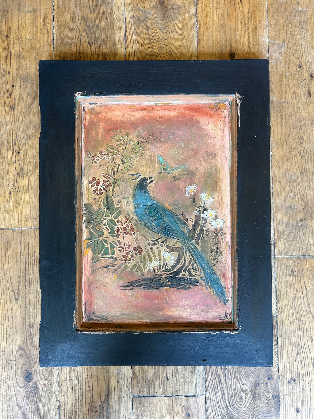 Reclaimed Door Wallhanging Floral