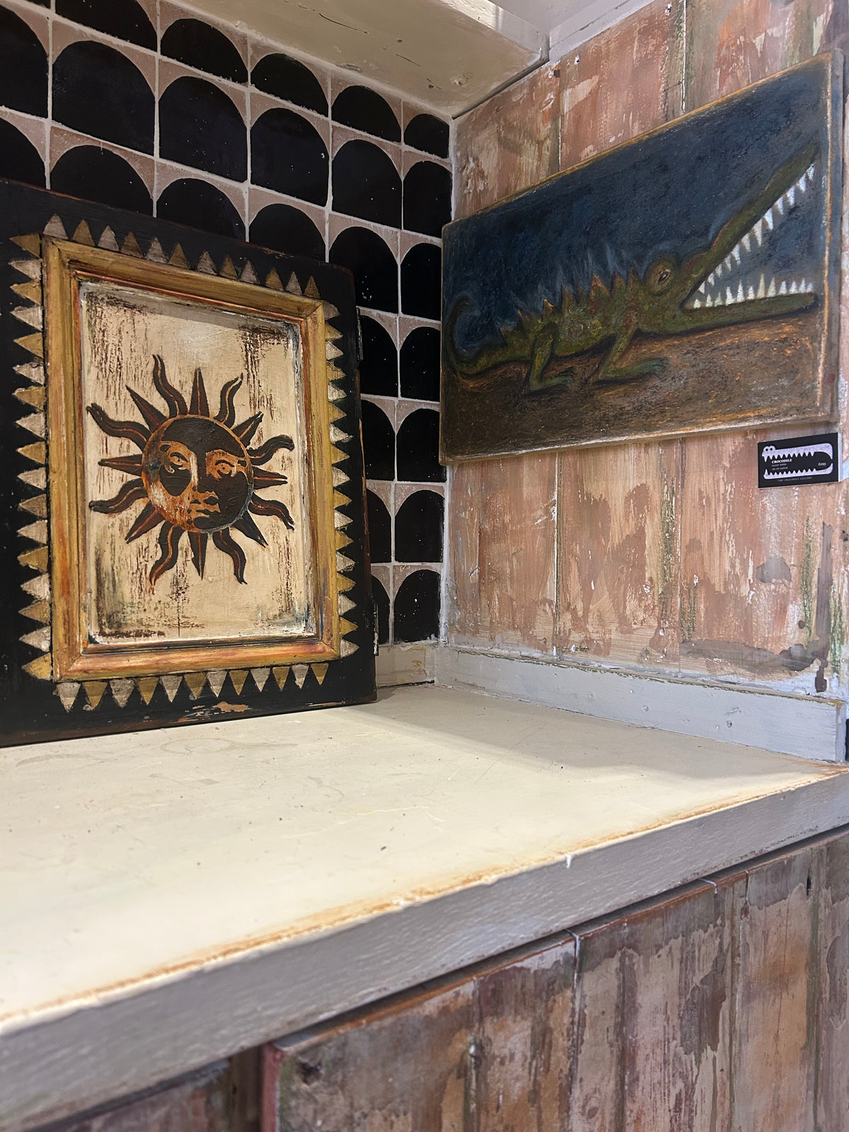 Reclaimed Wallhanging Sun 1
