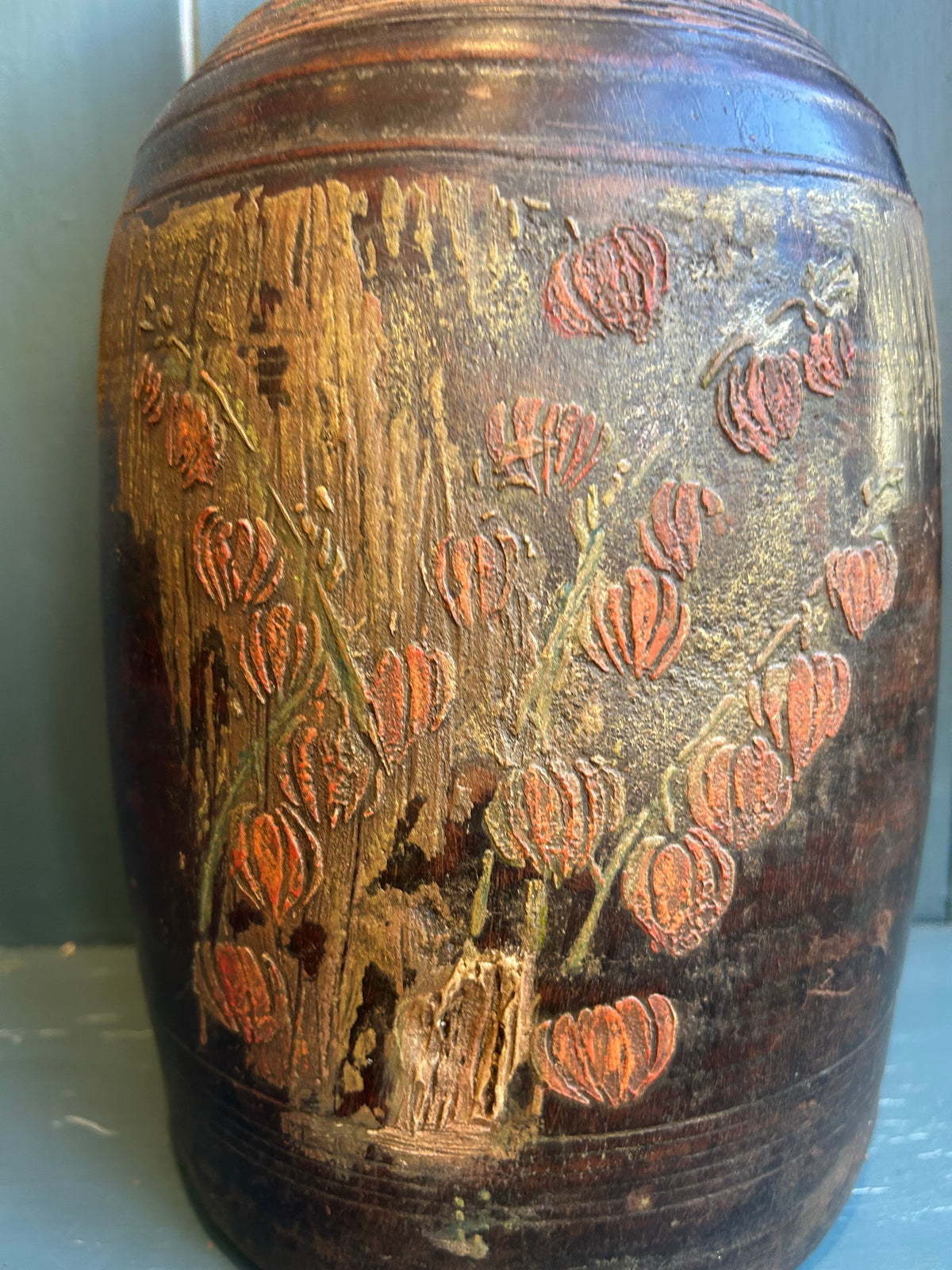 Mango Wood Vessel Latern