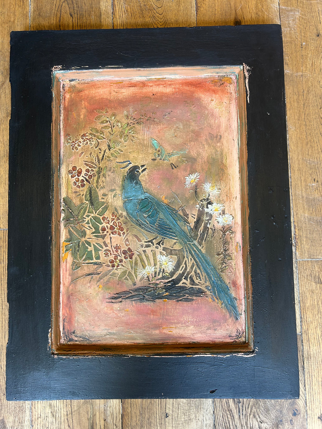 Reclaimed Door Wallhanging Floral