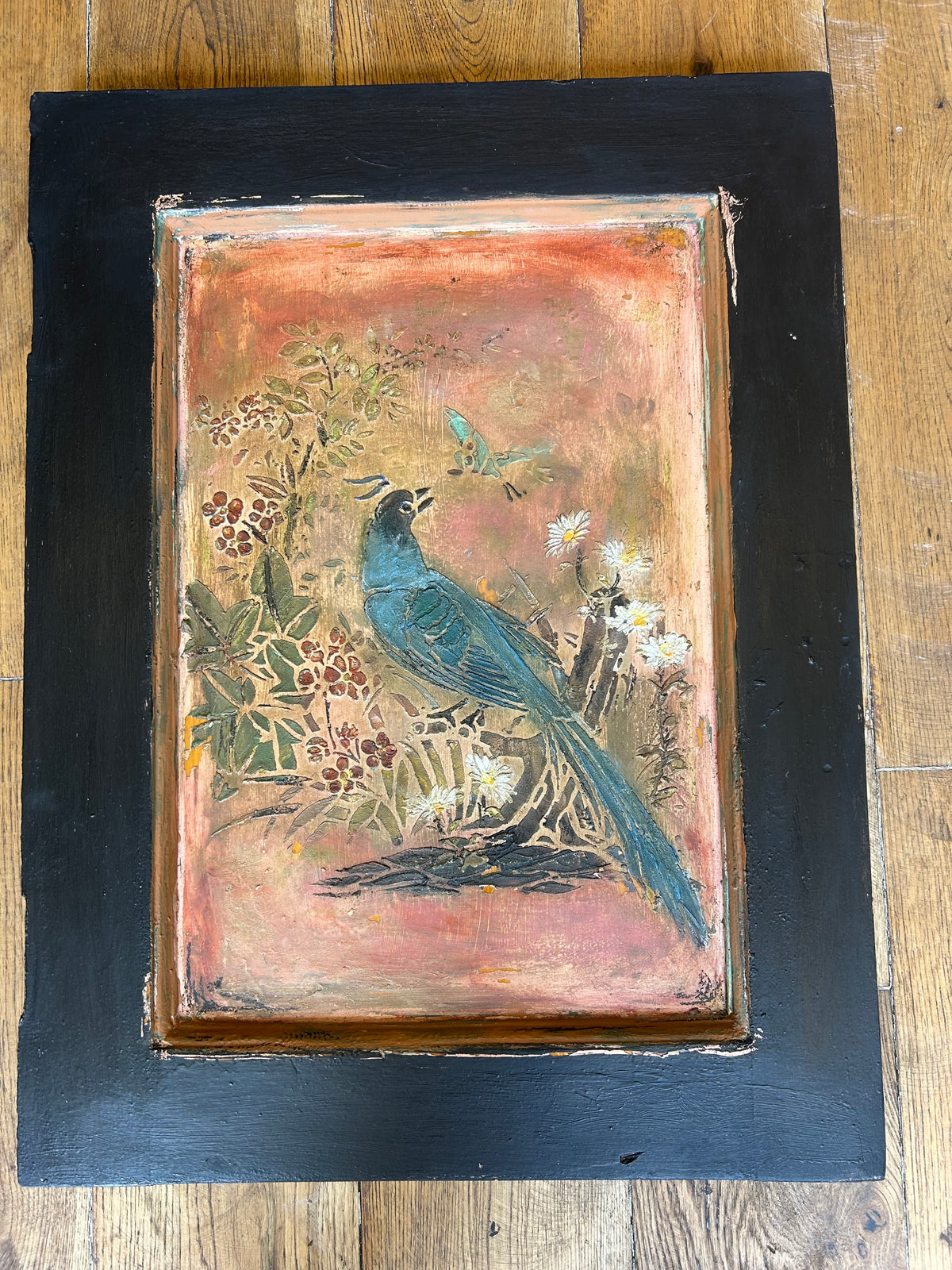 Reclaimed Door Wallhanging Floral