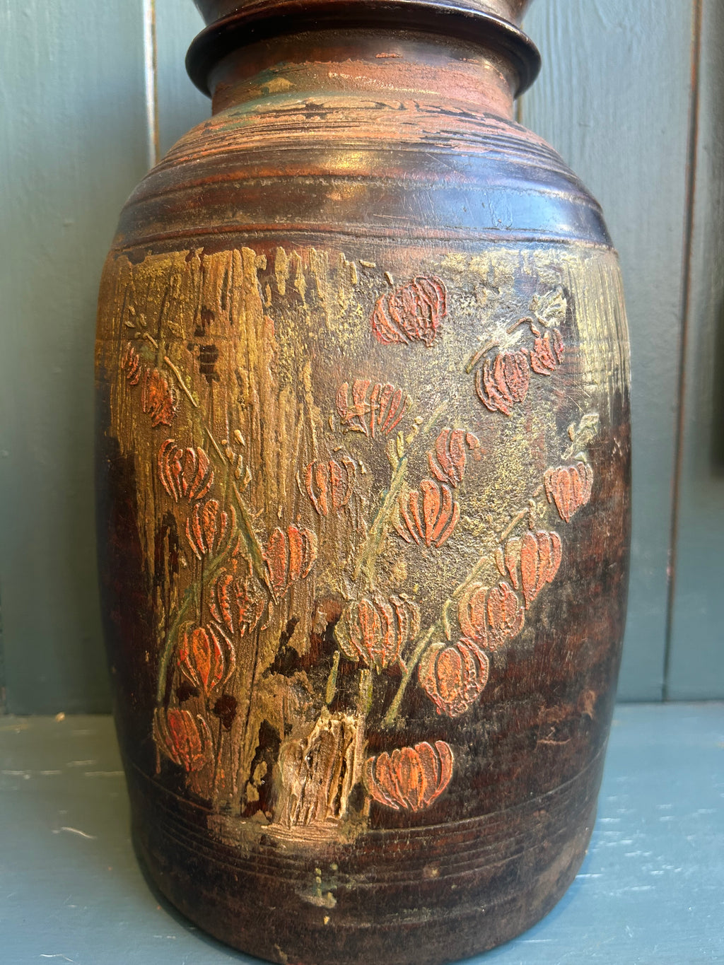 Mango Wood Vessel Latern