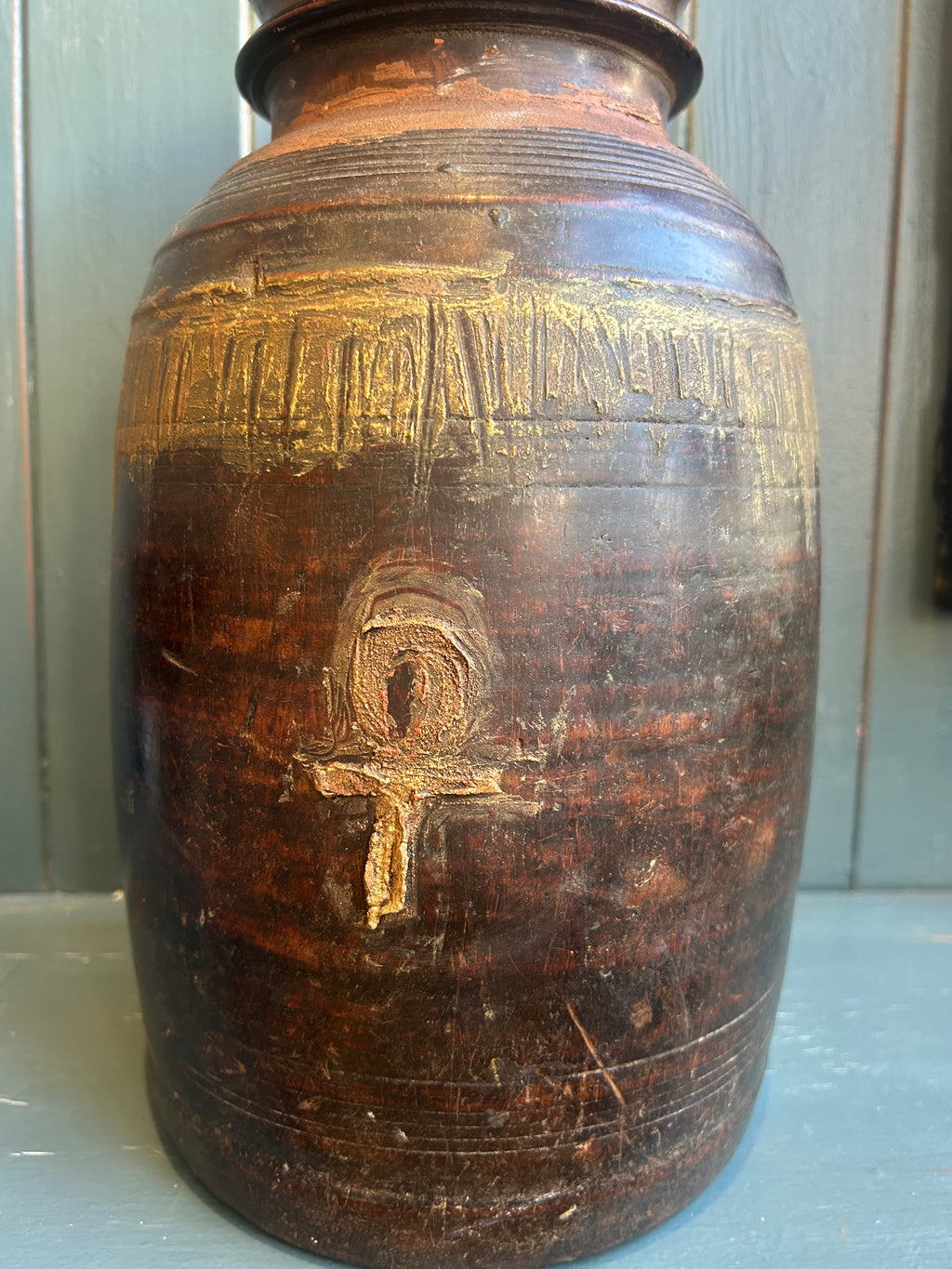 Mango Wood Vessel Latern