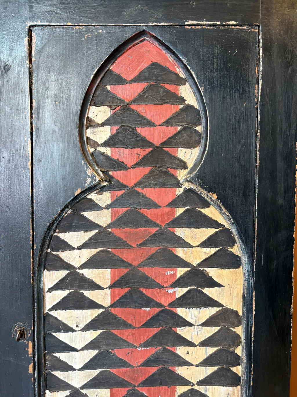 Vintage Folk Art Hall Cupboard