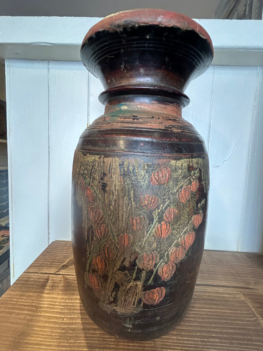 Mango Wood Vessel Latern
