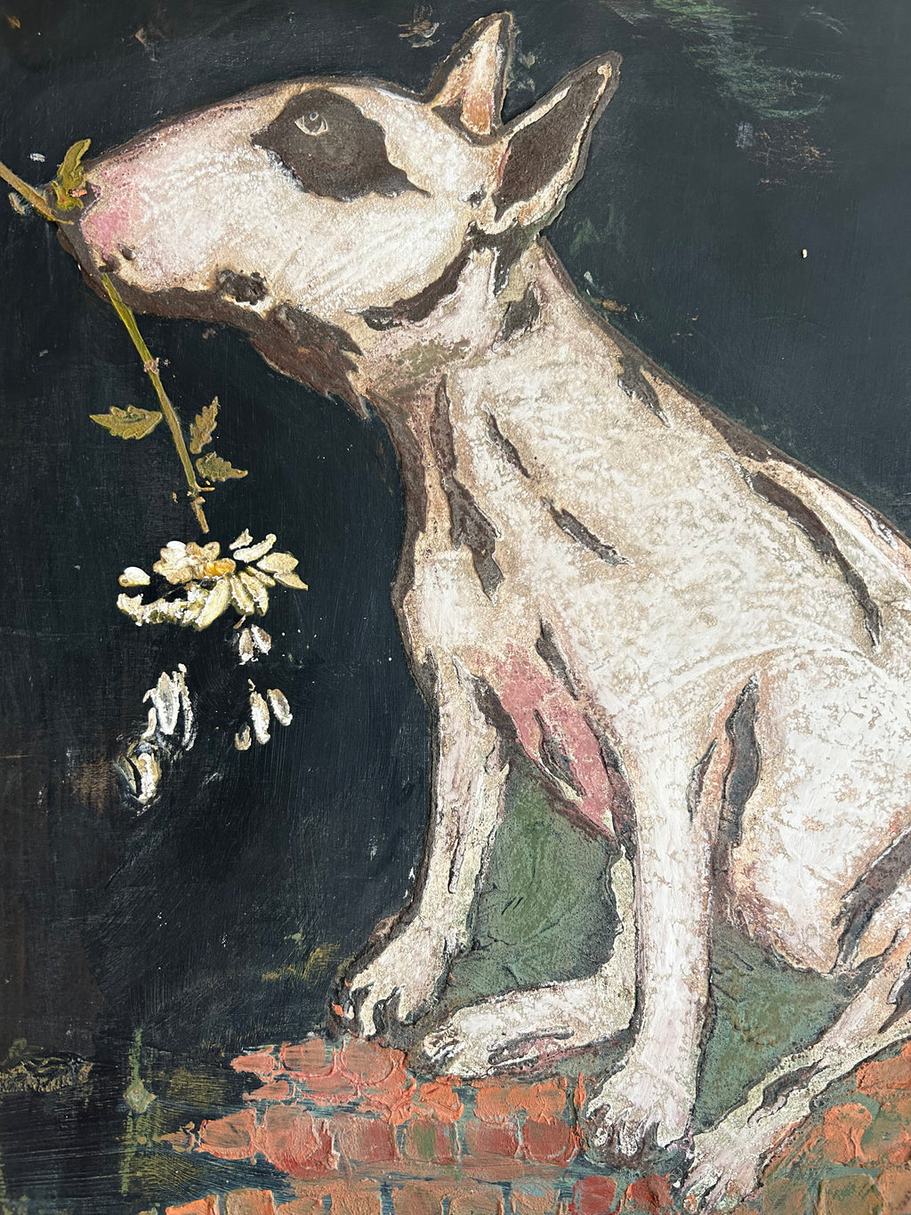 Reclaimed Door Hound Wallhanging
